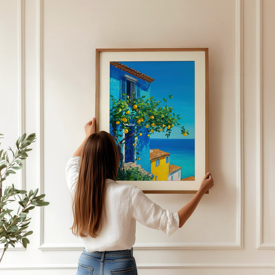 Mediterranean Lemon Art Print