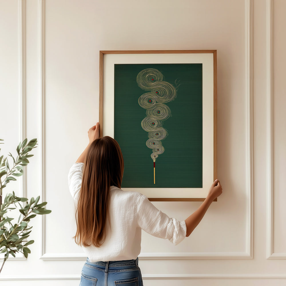 Abstract Incense Wall Art Print