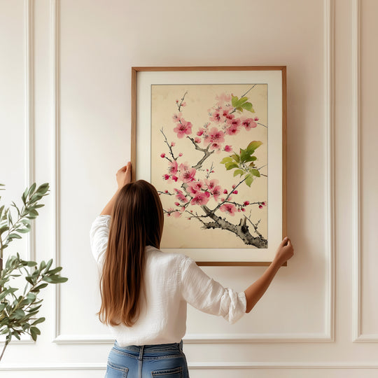 Japanese Botanical Wall Decor