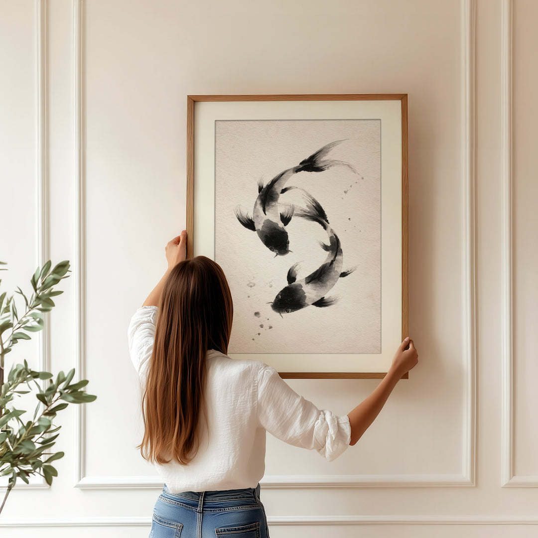 Koi Fish Wall Art Print