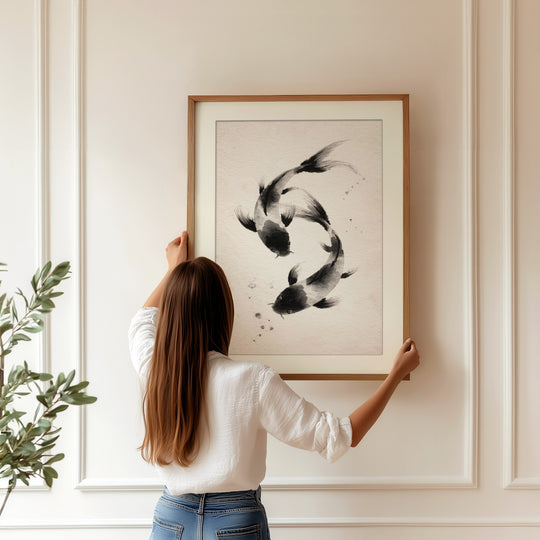 Koi Fish Wall Art Print