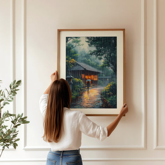 Japanese Rain Wall Art
