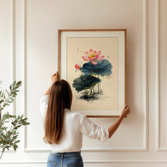 Lotus Flower Wall Art Print