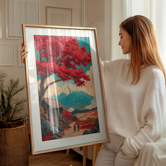 Japanese Autumn Landscape Print