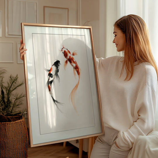 Japanese Koi Fish Art Print