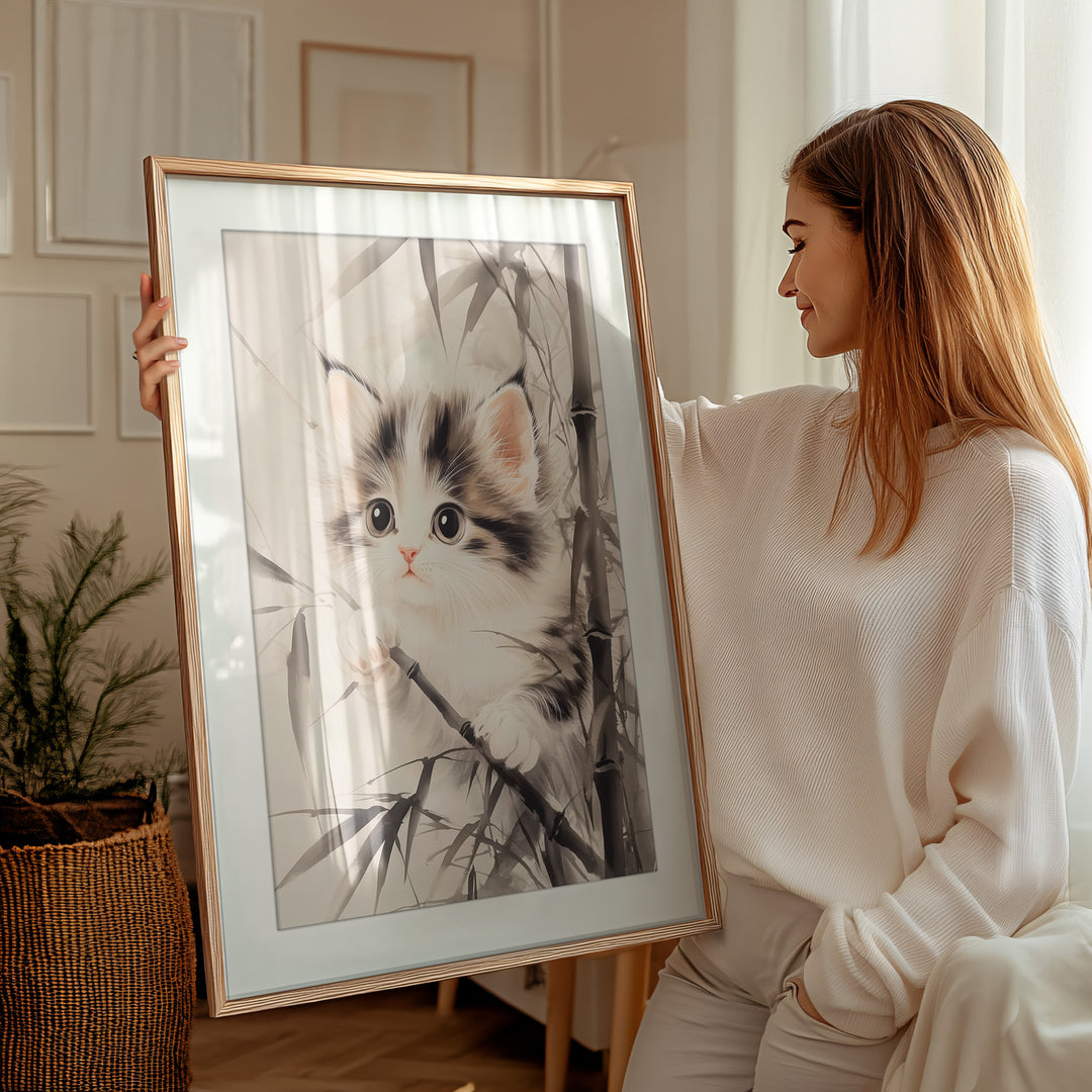 Cute Kitten Wall Art Print