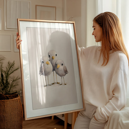 Cute Bird Wall Art Print