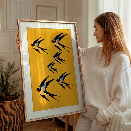 Swallow Bird Art Print