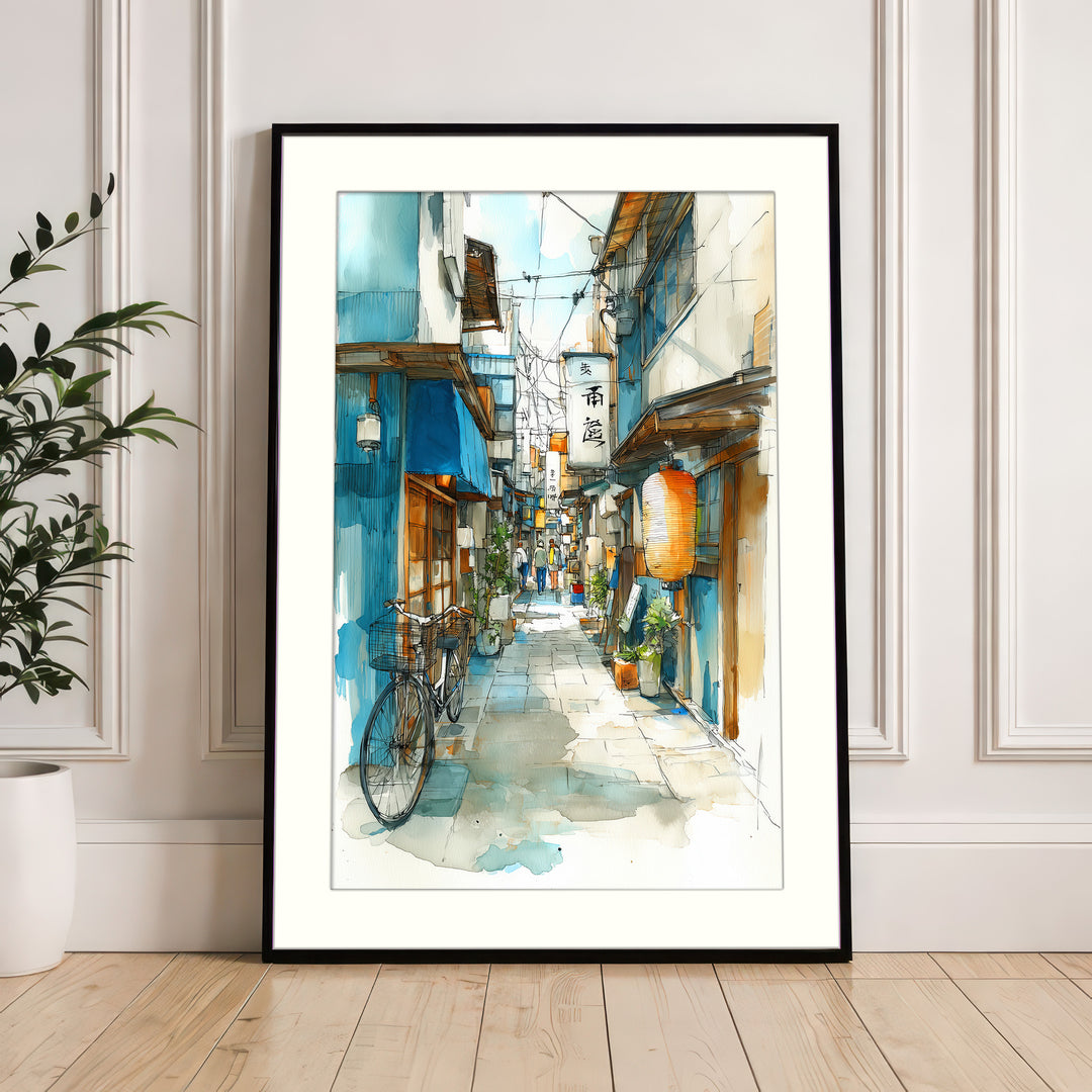 Japanese Alley Wall Art Print