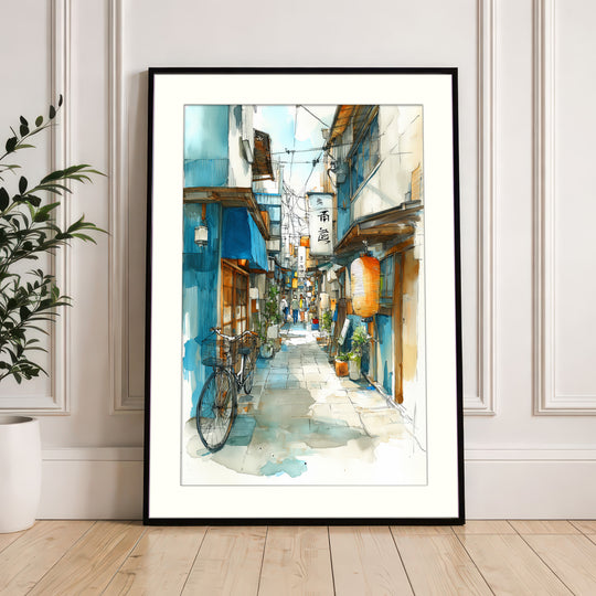 Japanese Alley Wall Art Print