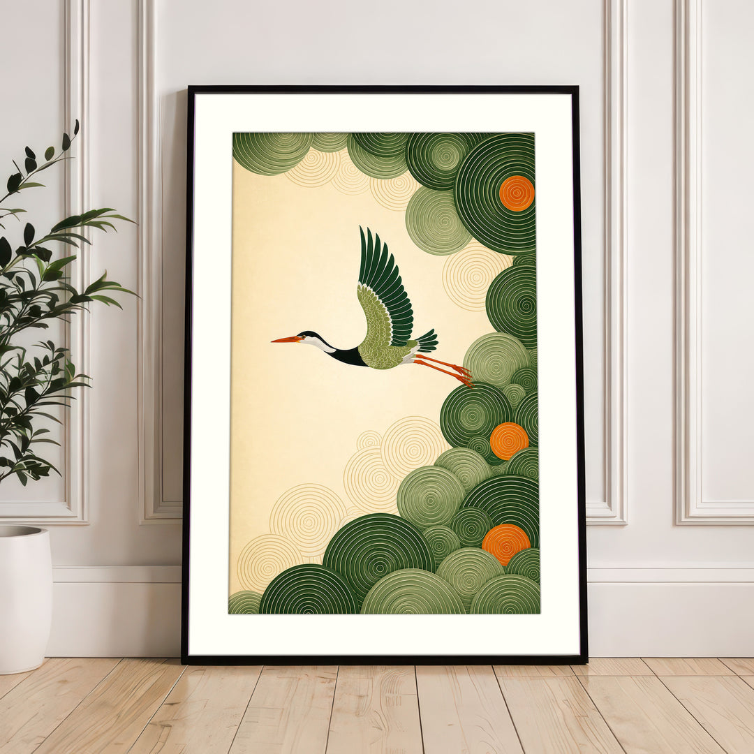 Heron Bird Art Print
