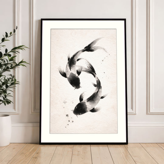 Koi Fish Wall Art Print