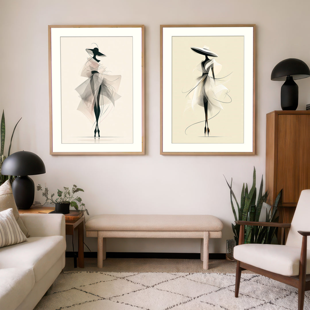Fashion Wall Art Prints Set of 2