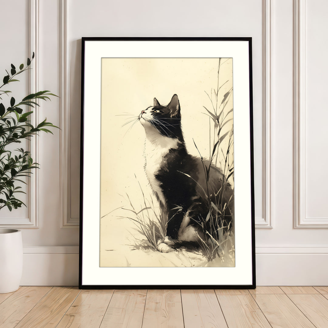Black Cat Art Print