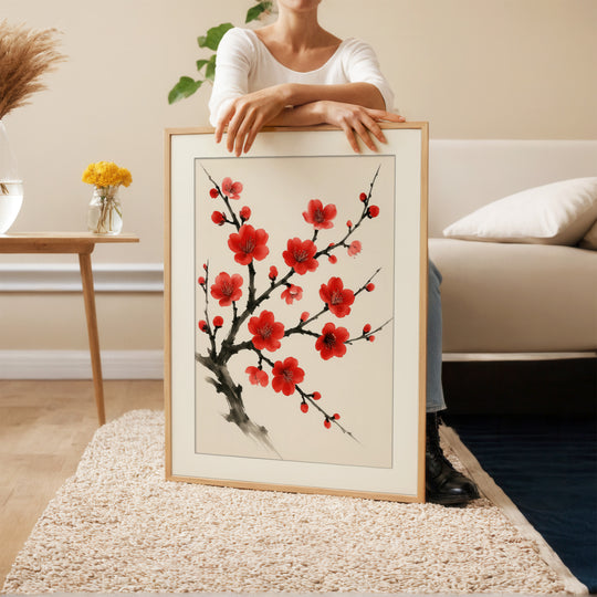 Sumi‑e Blossom Print