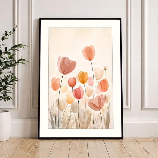 Pastel Tulip Art Print