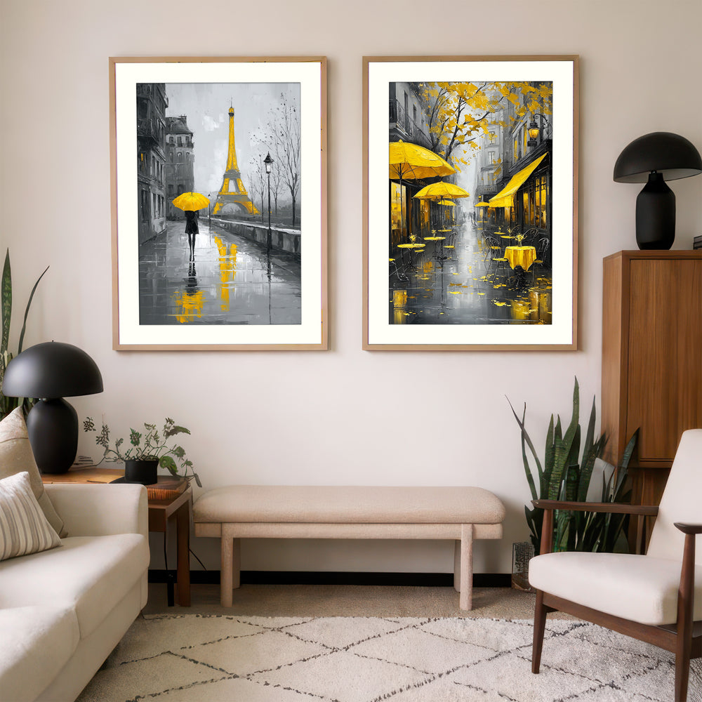 Paris Wall Art Prints Set of 2