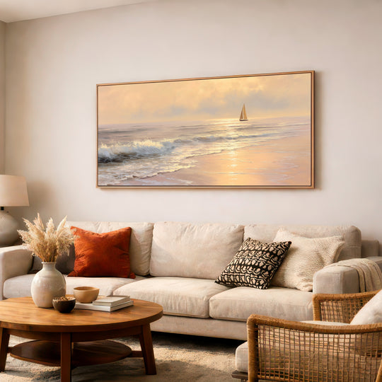 Sunset Sailboat Seascape