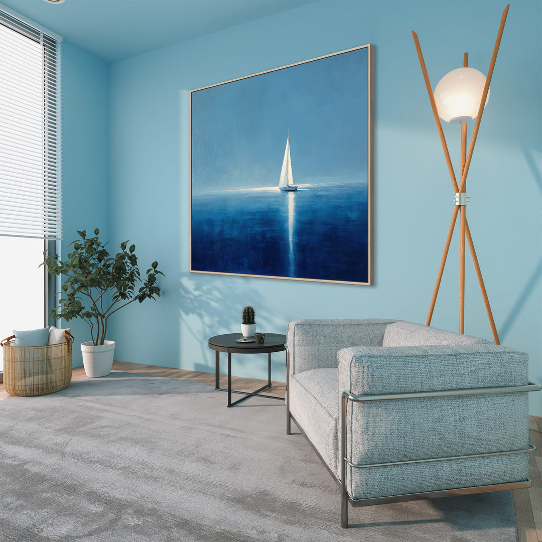 Blue Ocean Sailboat