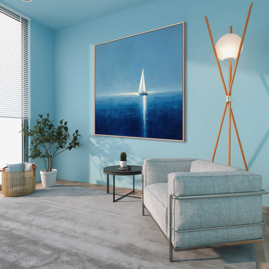 Blue Ocean Sailboat