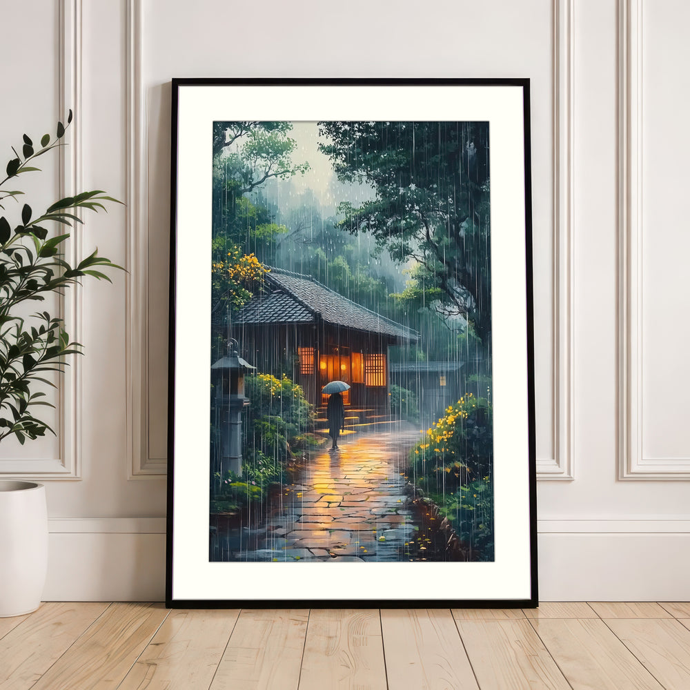 Japanese Rain Wall Art