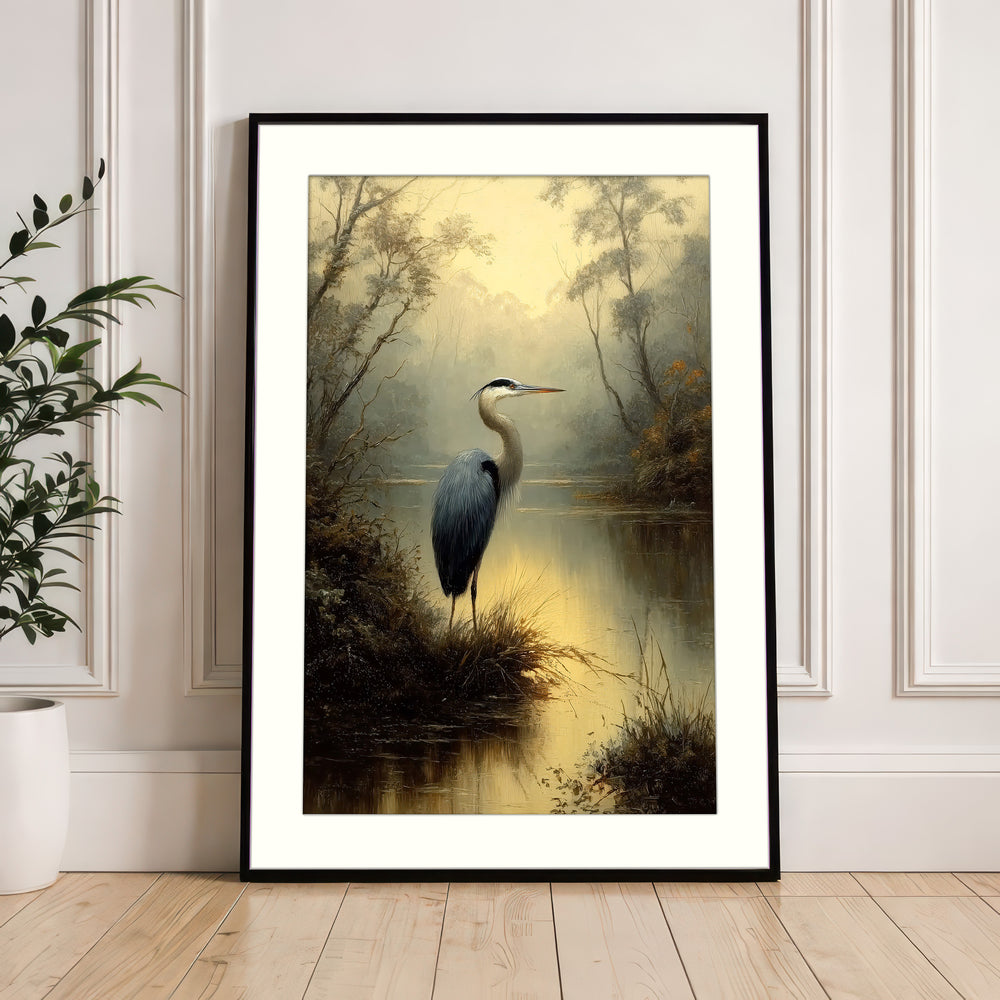 Heron Wall Art Print