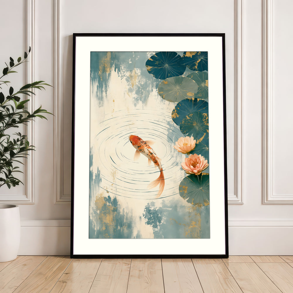 Orange Carp Wall Art