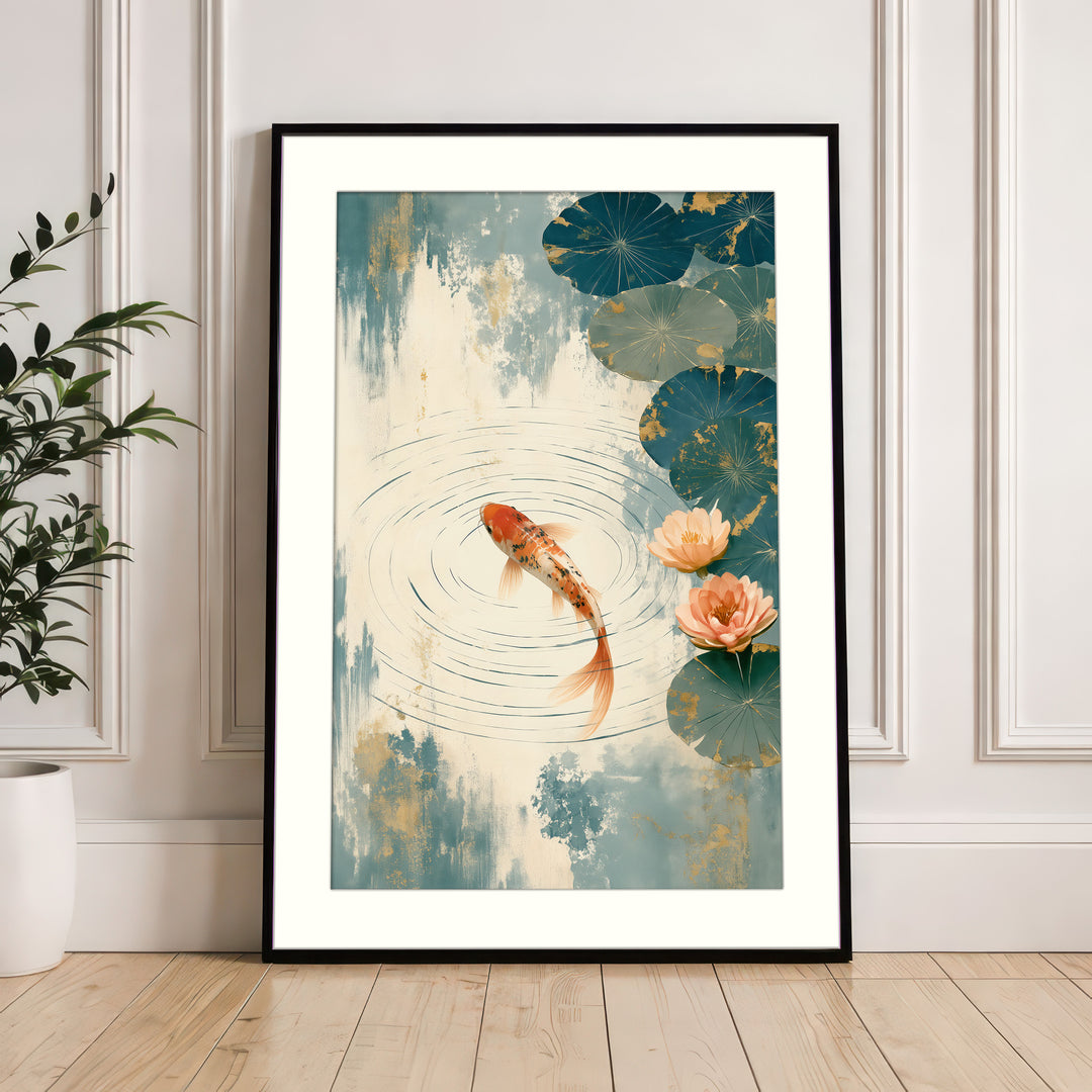 Orange Carp Wall Art