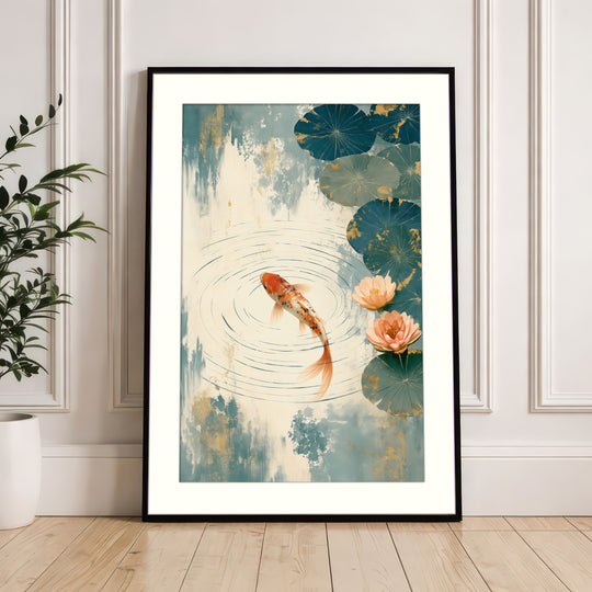 Orange Carp Wall Art