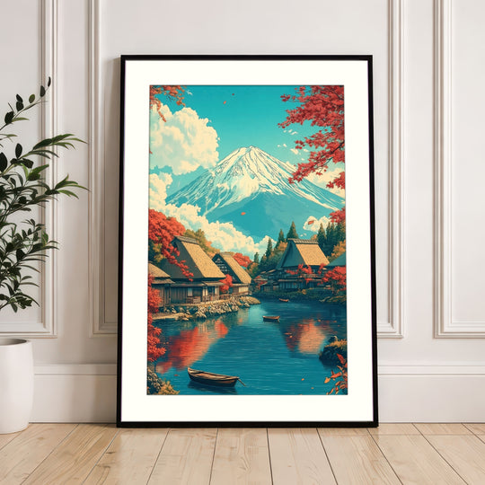 Japanese Lake Print