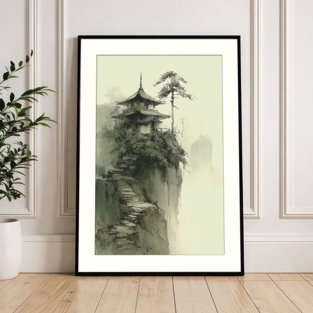 Japanese Temple Wall Art Print