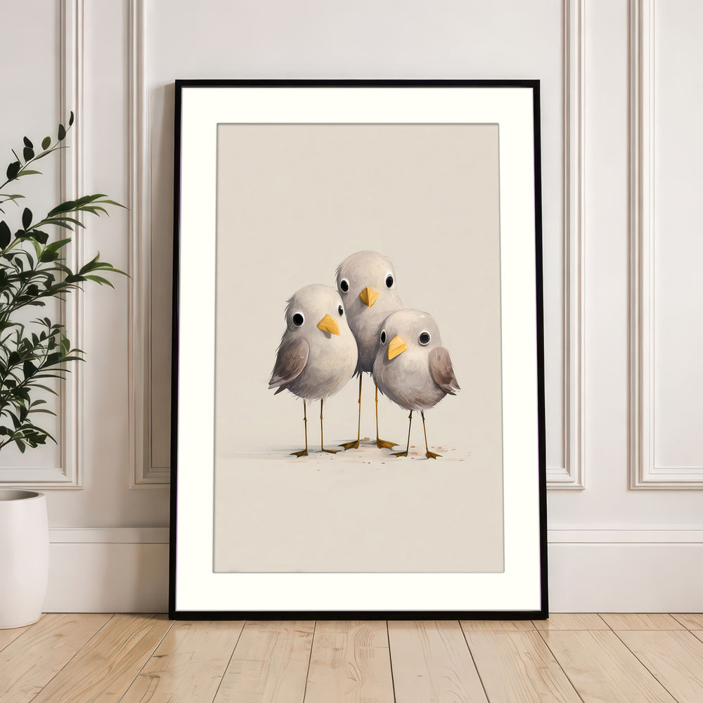 Cute Bird Wall Art Print