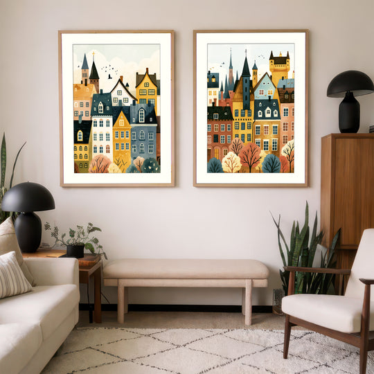 European Cityscape Wall Art Prints