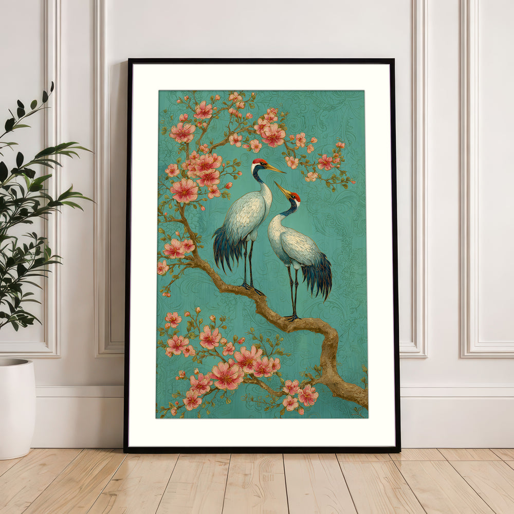 Japanese Crane Wall Art Print