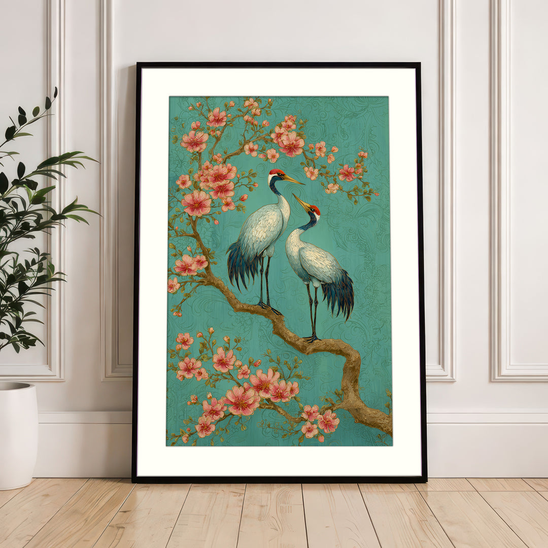 Japanese Crane Wall Art Print