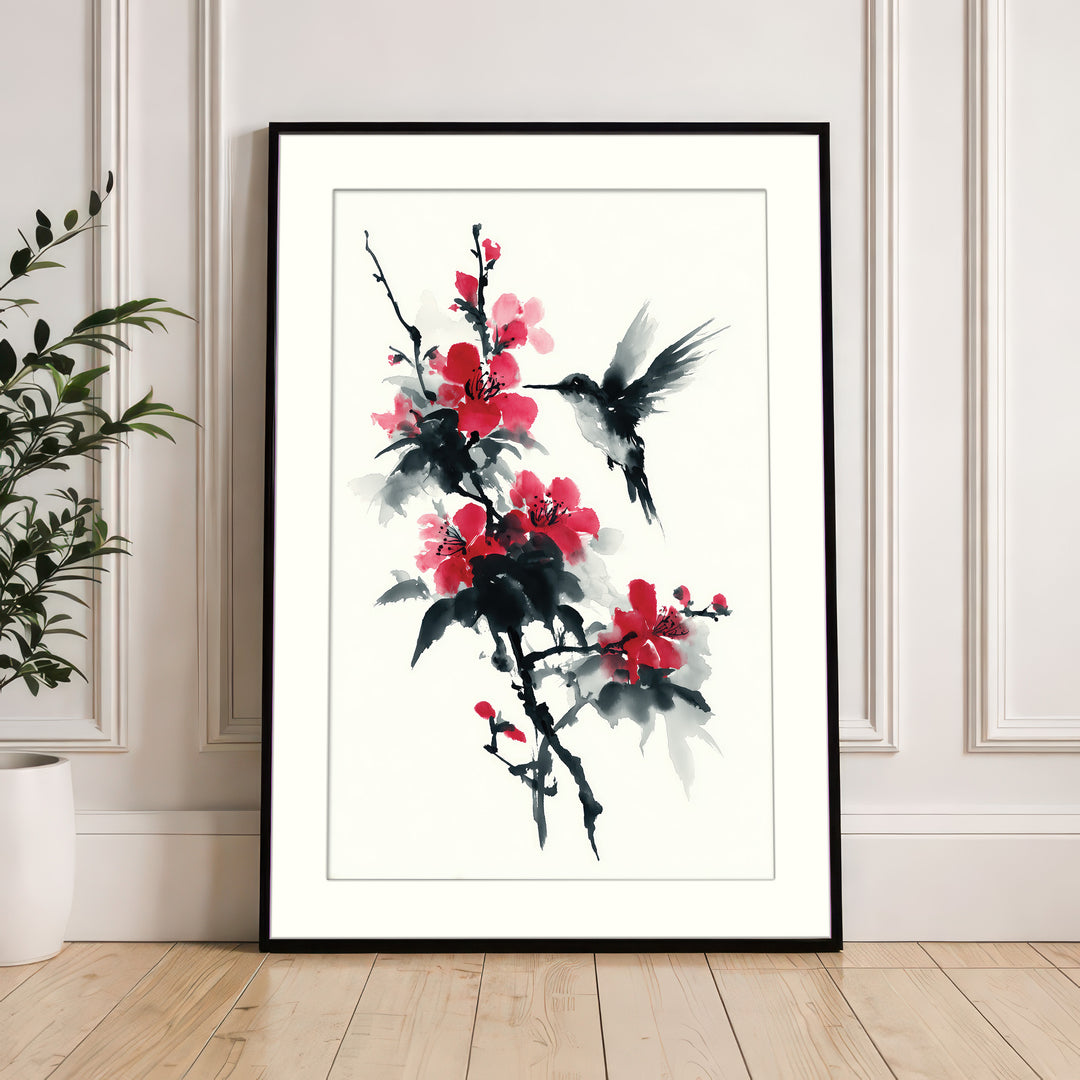 Hummingbird and Blossom