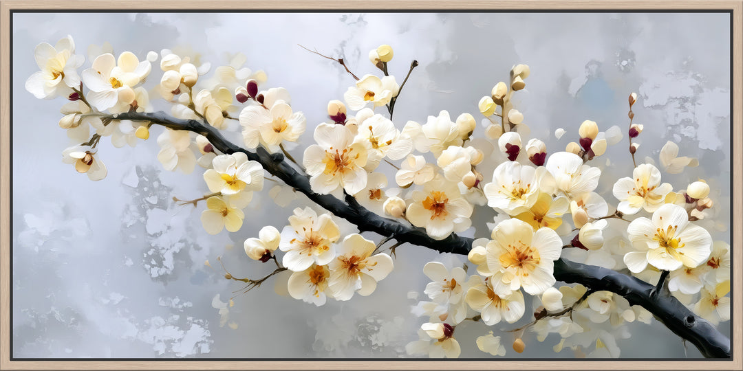 Large White Blossom Canvas Print
