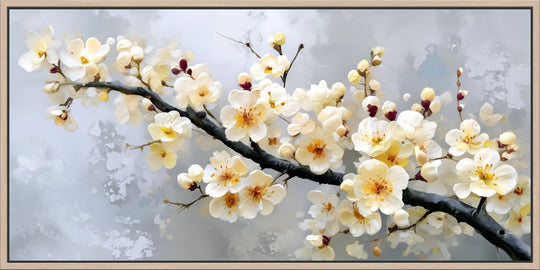 Large White Blossom Canvas Print