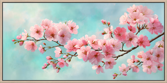 Pink Cherry Blossom Canvas Print