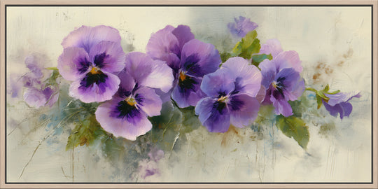 Purple Pansy Canvas Print