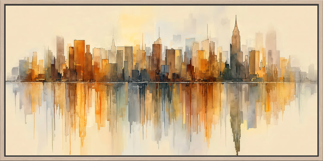 Abstract City Skyline Canvas Print