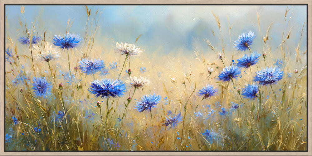 Blue Wildflower Canvas Print