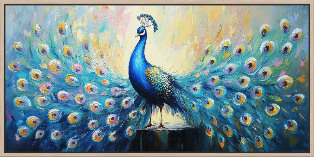 Blue and Teal Peacock