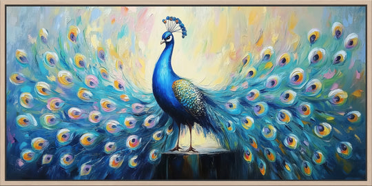 Blue and Teal Peacock