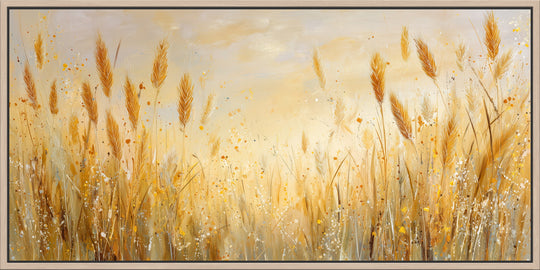 Golden wheat canvas print