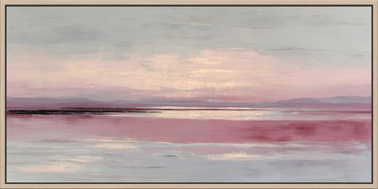 Pink Abstract Seascape Canvas Print