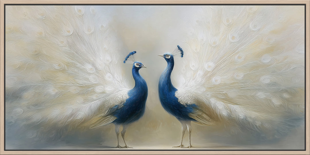 Peacock Pair Canvas Print