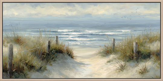 Coastal Beach Path Canvas Print