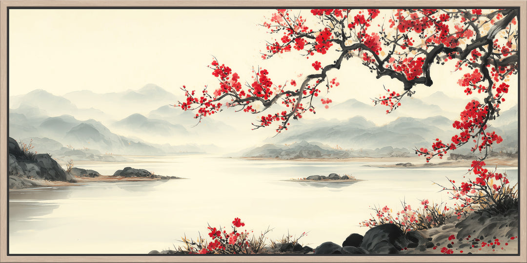 Large Red Blossom Canvas Print