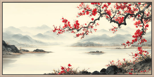 Large Red Blossom Canvas Print